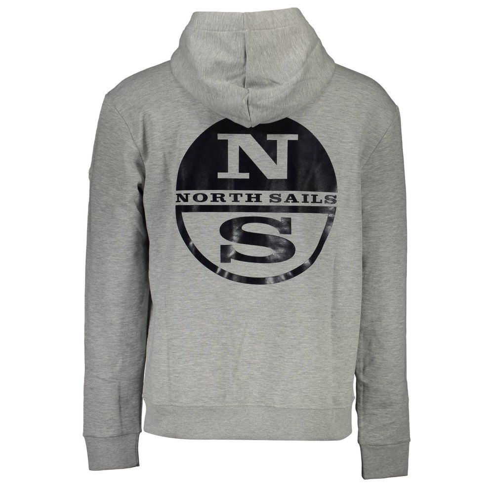 North Sails Graues Baumwoll-Sweatshirt für Männer
