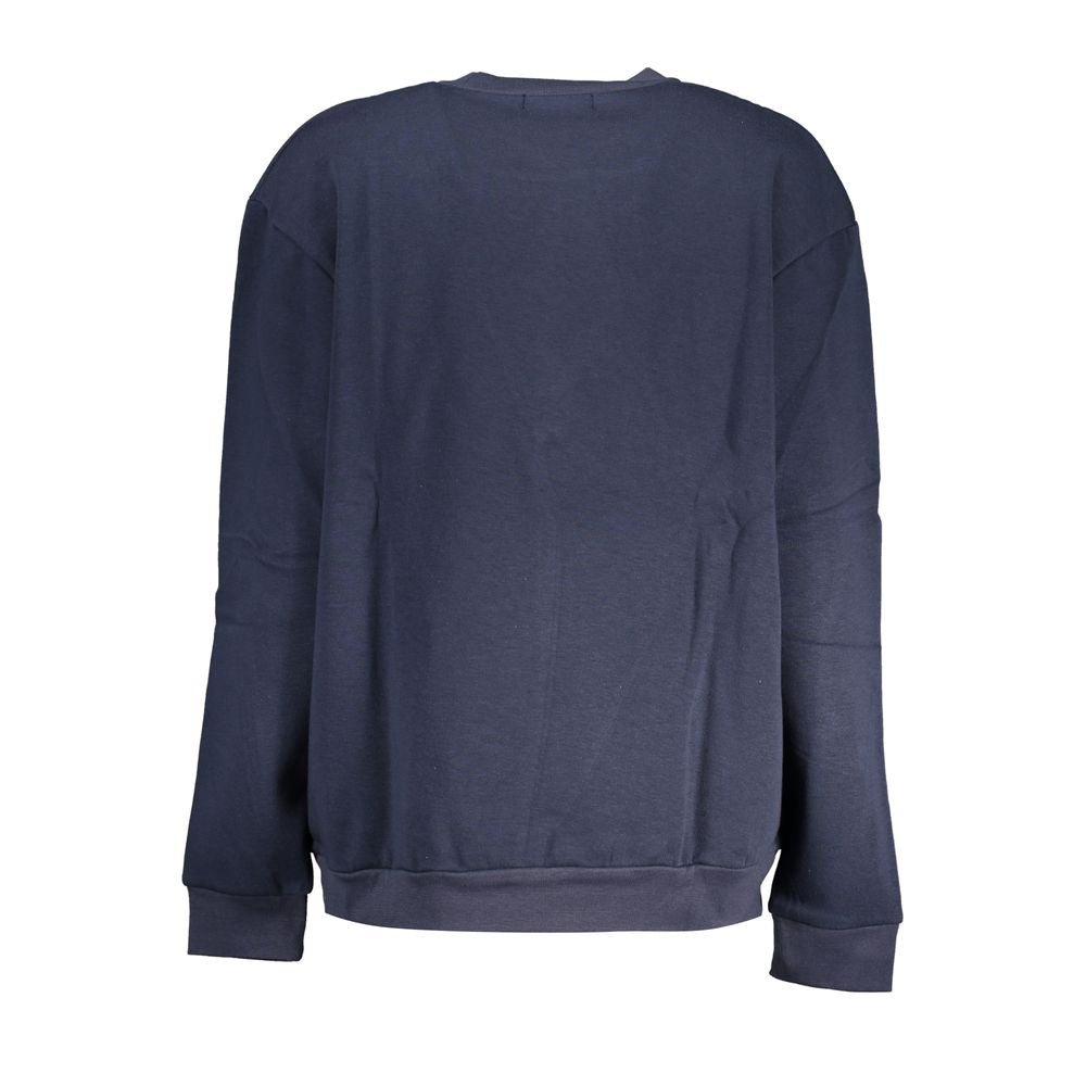 Cavalli Class Blauer Baumwollpullover für Frauen