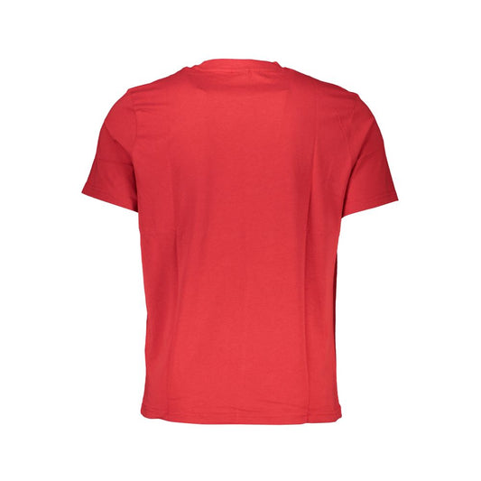 North Sails T-Shirt aus roter Baumwolle