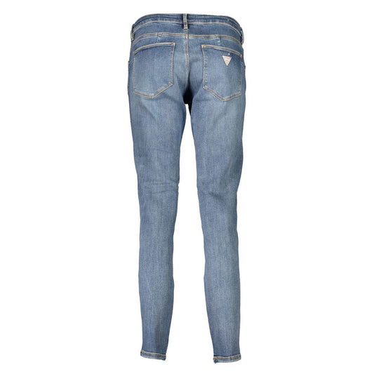 Guess Jeans Blaue Bio-Baumwolljeans für Frauen