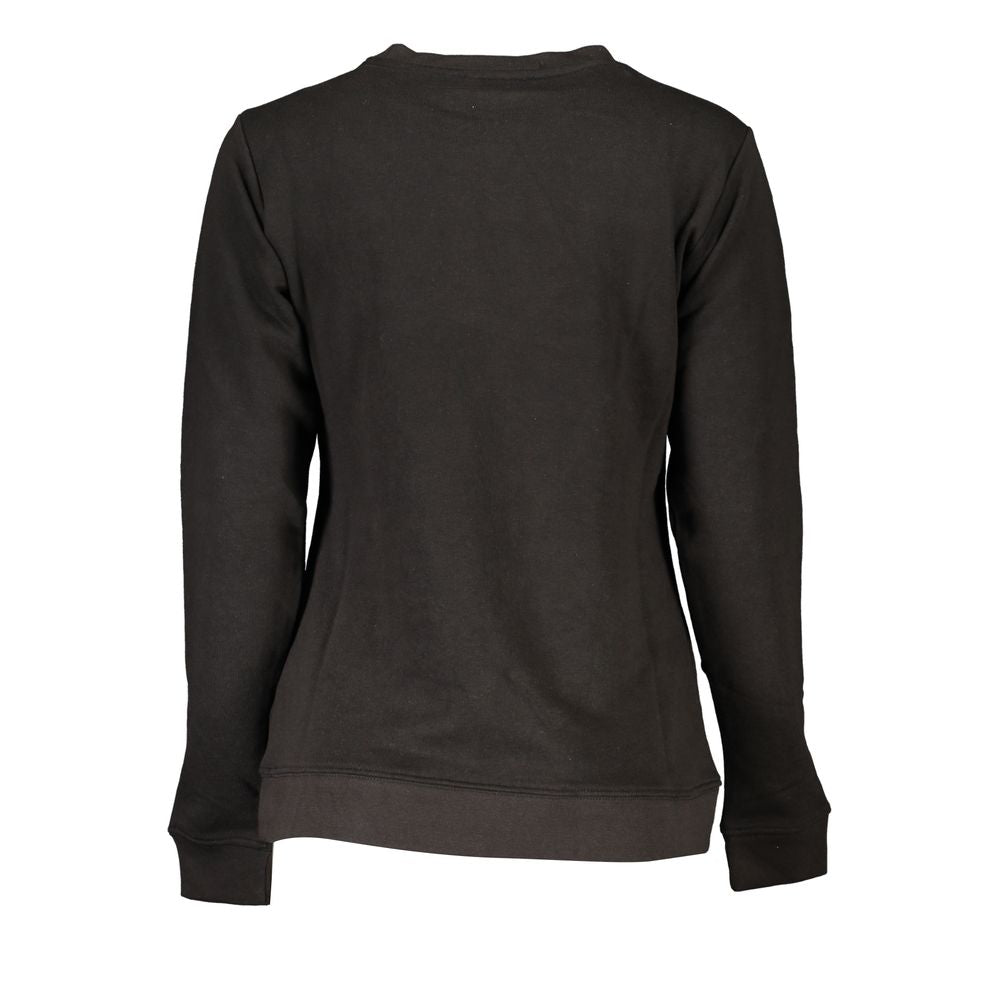 Cavalli Class Schwarzer Baumwollpullover für Frauen