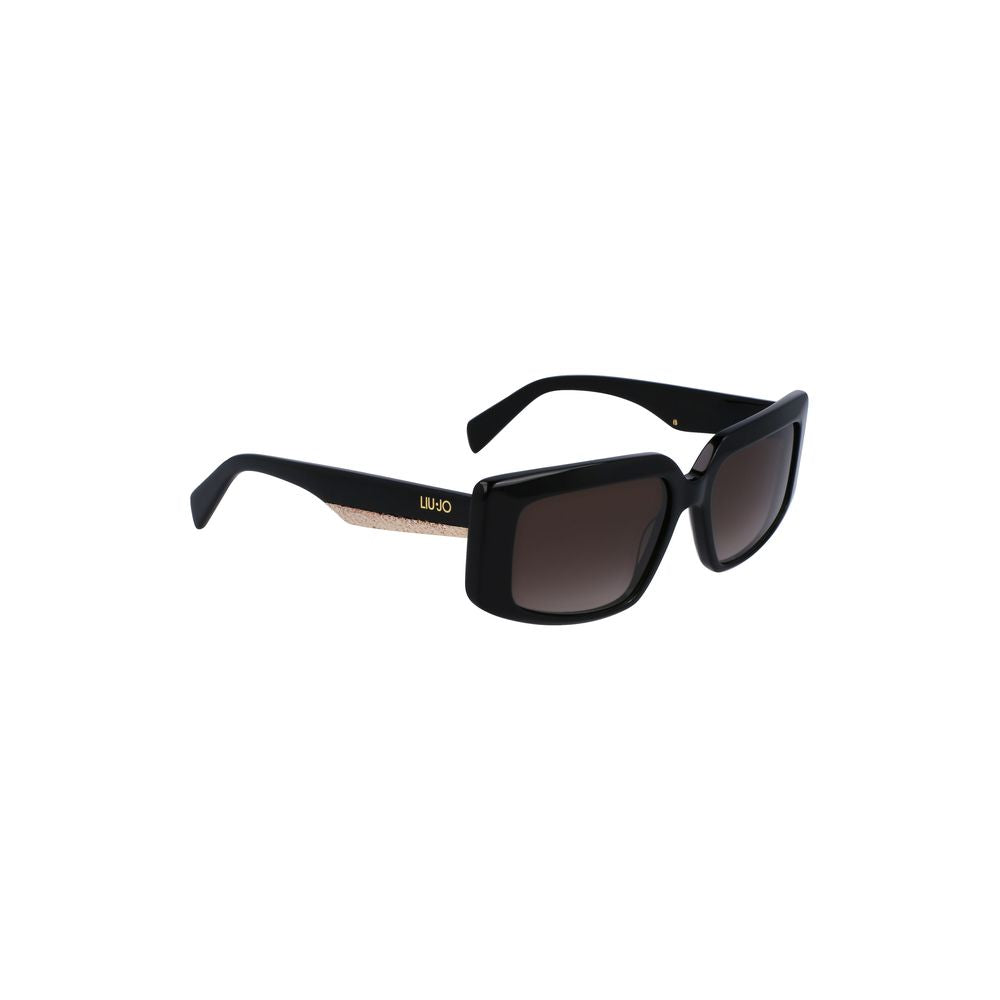 Liu Jo Schwarze Acetat-Sonnenbrille für Frauen