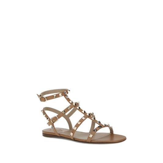 Valentino Garavani Beige Sandalen aus Kalbsleder Bos Taurus