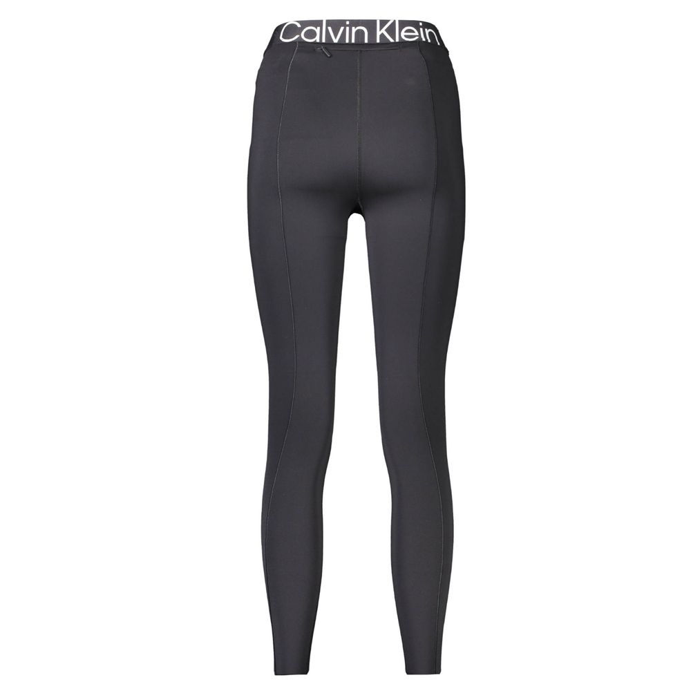 Calvin Klein Schwarze Polyester Damen Leggings