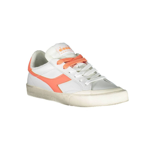 Diadora Weißes Leder Damen Sneaker