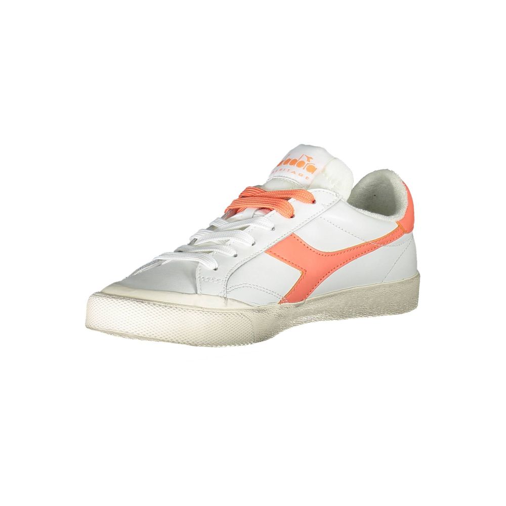 Diadora Weißes Leder Damen Sneaker