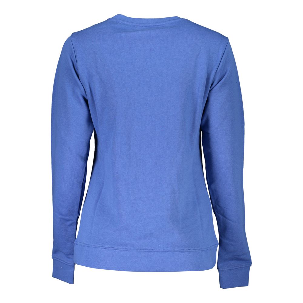 Cavalli Class Blauer Baumwollpullover für Frauen