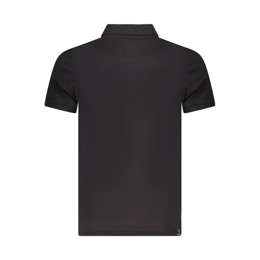 Accademia Militare Schwarzes Baumwoll-Poloshirt