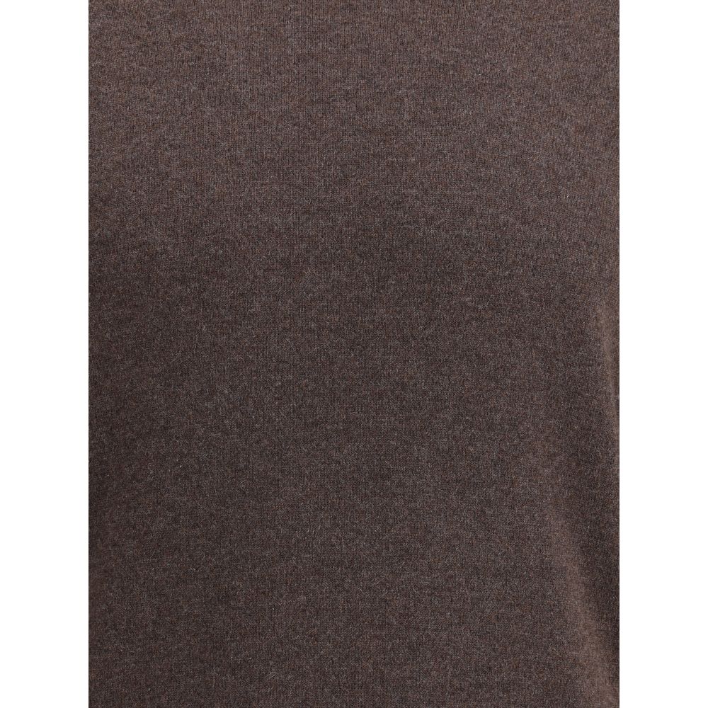 Brunello Cucinelli Brauner Kaschmir-Pullover