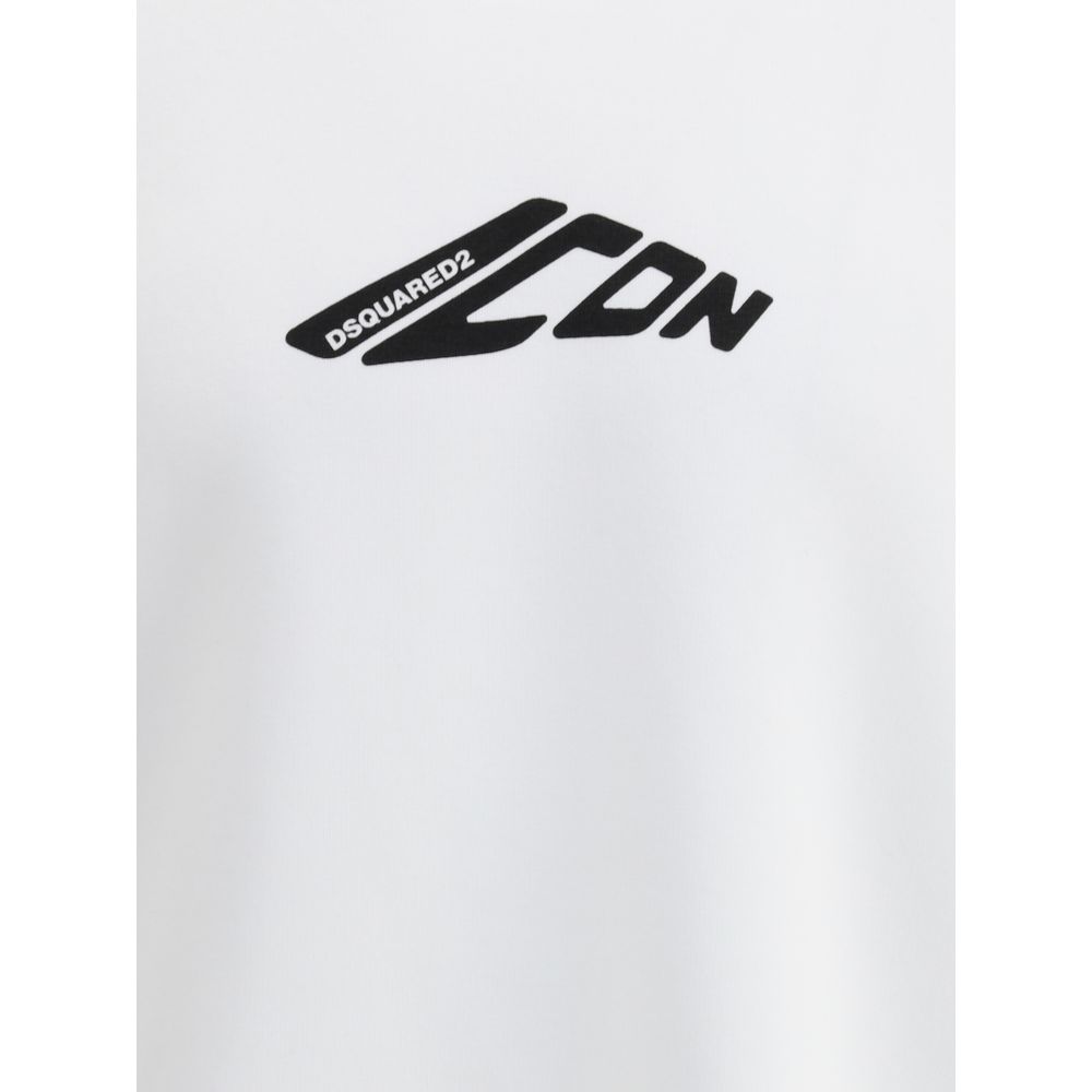 Dsquared² Baumwoll-Sweatshirt in Weiß