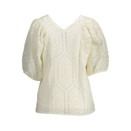 Gant Weißes Baumwoll-T-Shirt