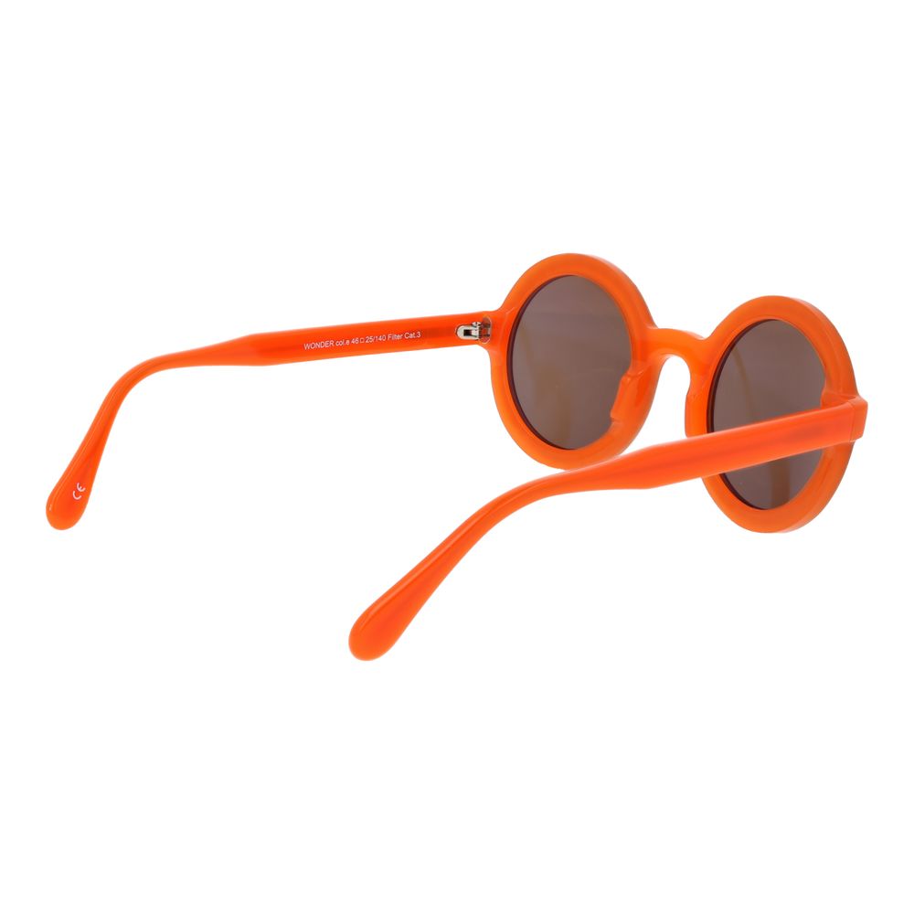 Andy Wolf Sonnenbrille aus orangefarbenem Acetat