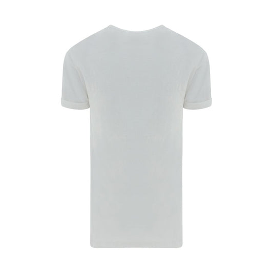 Marant Etoile Weißes Leinen-T-Shirt
