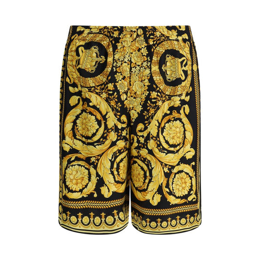 Versace Bermuda-Shorts aus mehrfarbiger Seide