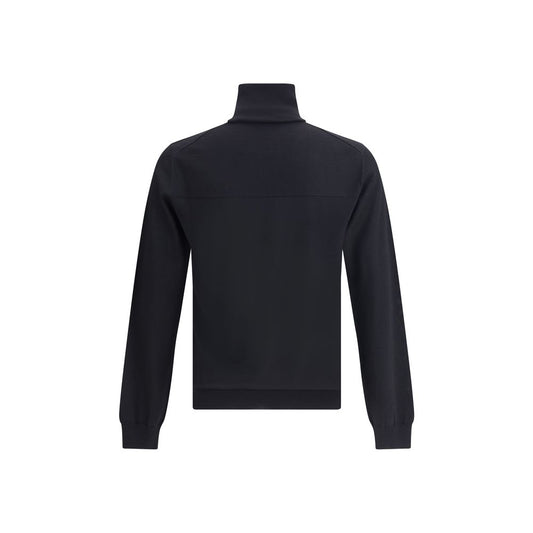Jil Sander Schwarzer Woll-Fleece-Sweatshirt