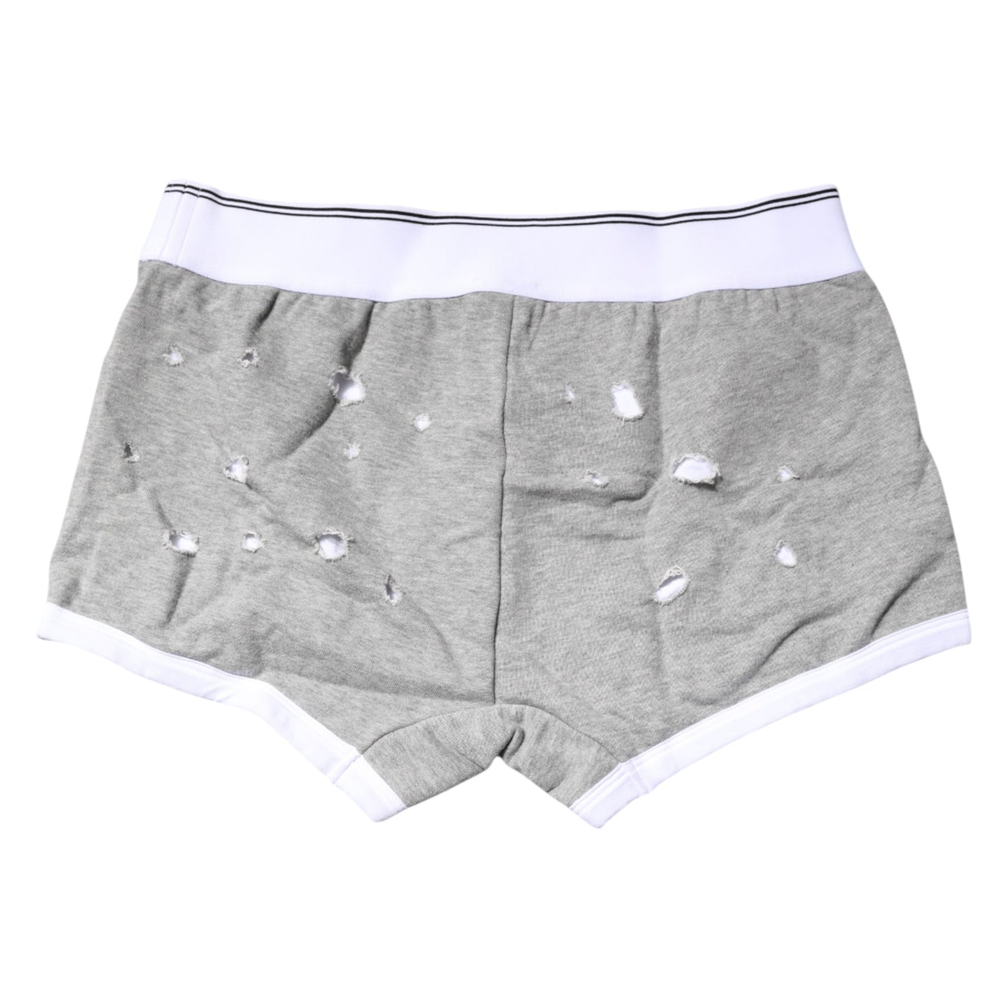 Dolce & Gabbana Graue Cotton Stretch Regular Boxer Unterwäsche