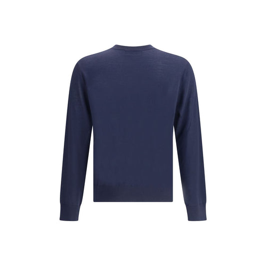 Dsquared² Blauer Fleece-Wollpullover