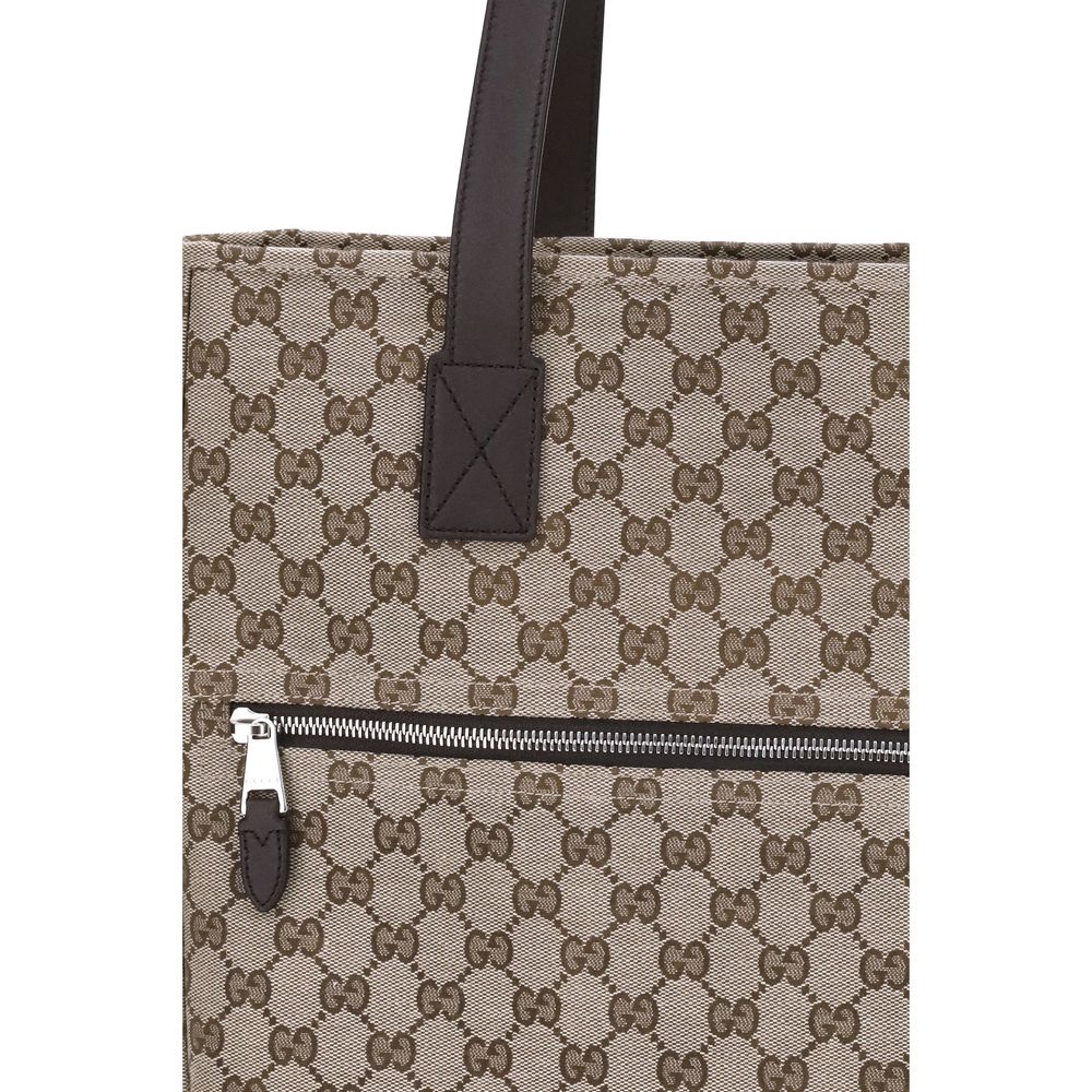 Gucci Braune Polyester-Handtasche
