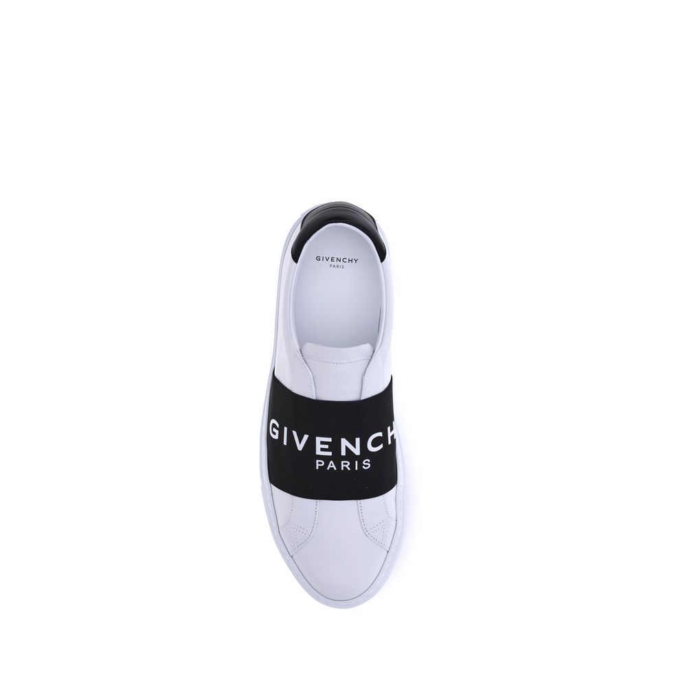 Givenchy Weiße Kalbshaut Bos Taurus Sneakers mit niedrigem Schaft