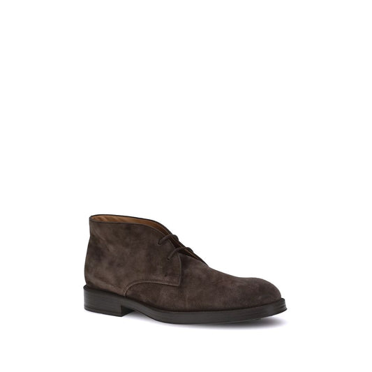 Tod's Braune Kalbshaut Bos Taurus Stiefeletten