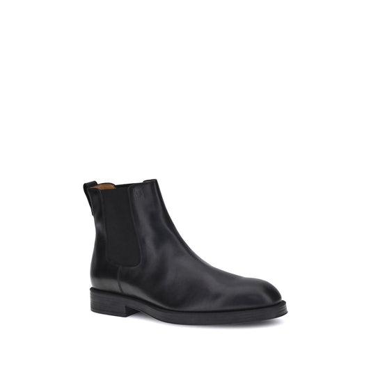 Tod's Schwarze Kalbshaut-Stiefeletten im Chelsea-Stil aus Bos Taurus-Leder