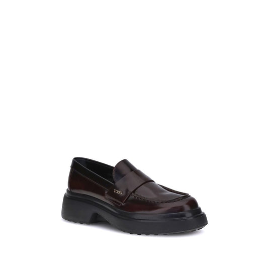 Tod's Braune Gummisohle Slipper