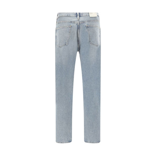 Agolde Hellblaue Skinny Jeans aus Baumwolle