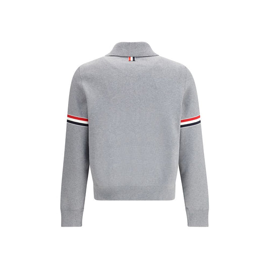 Thom Browne Graues Nylon-Sweatshirt