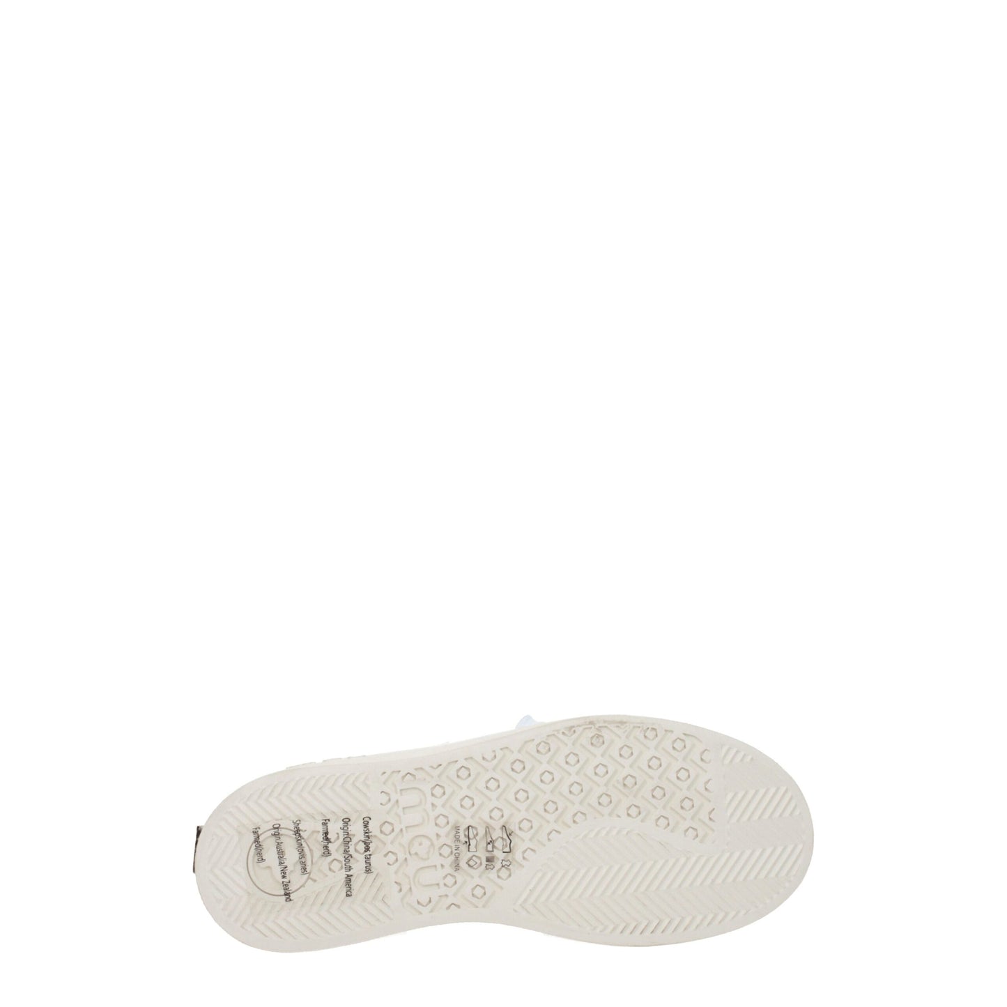 Mou Graue Leder-Sneakers mit niedrigem Schaft