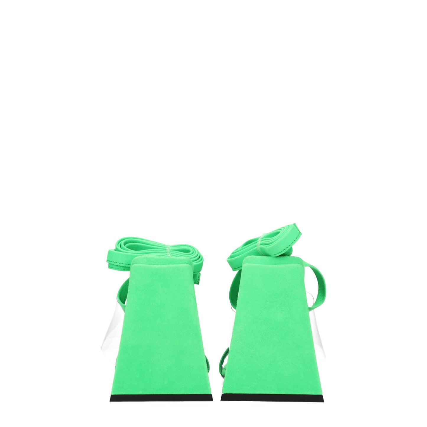 The Attico Flache Sandalen aus transparentem Leder