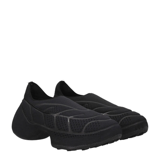Givenchy Slipper aus schwarzem Stoff
