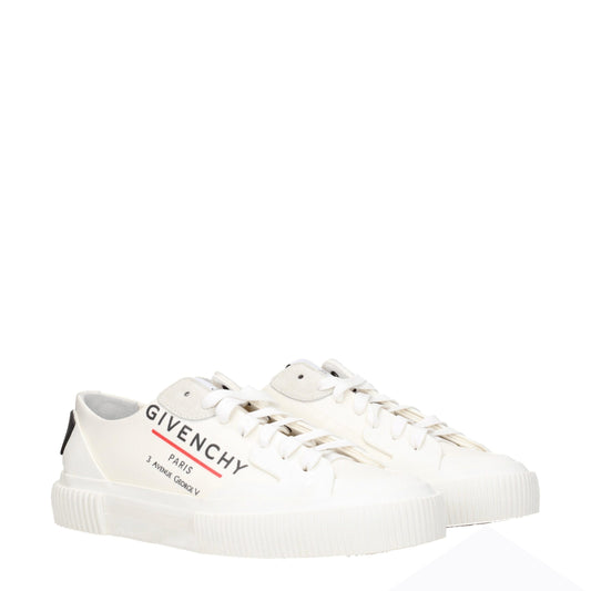 Givenchy Beigefarbene Sneakers aus Stoff mit niedrigem Schaft