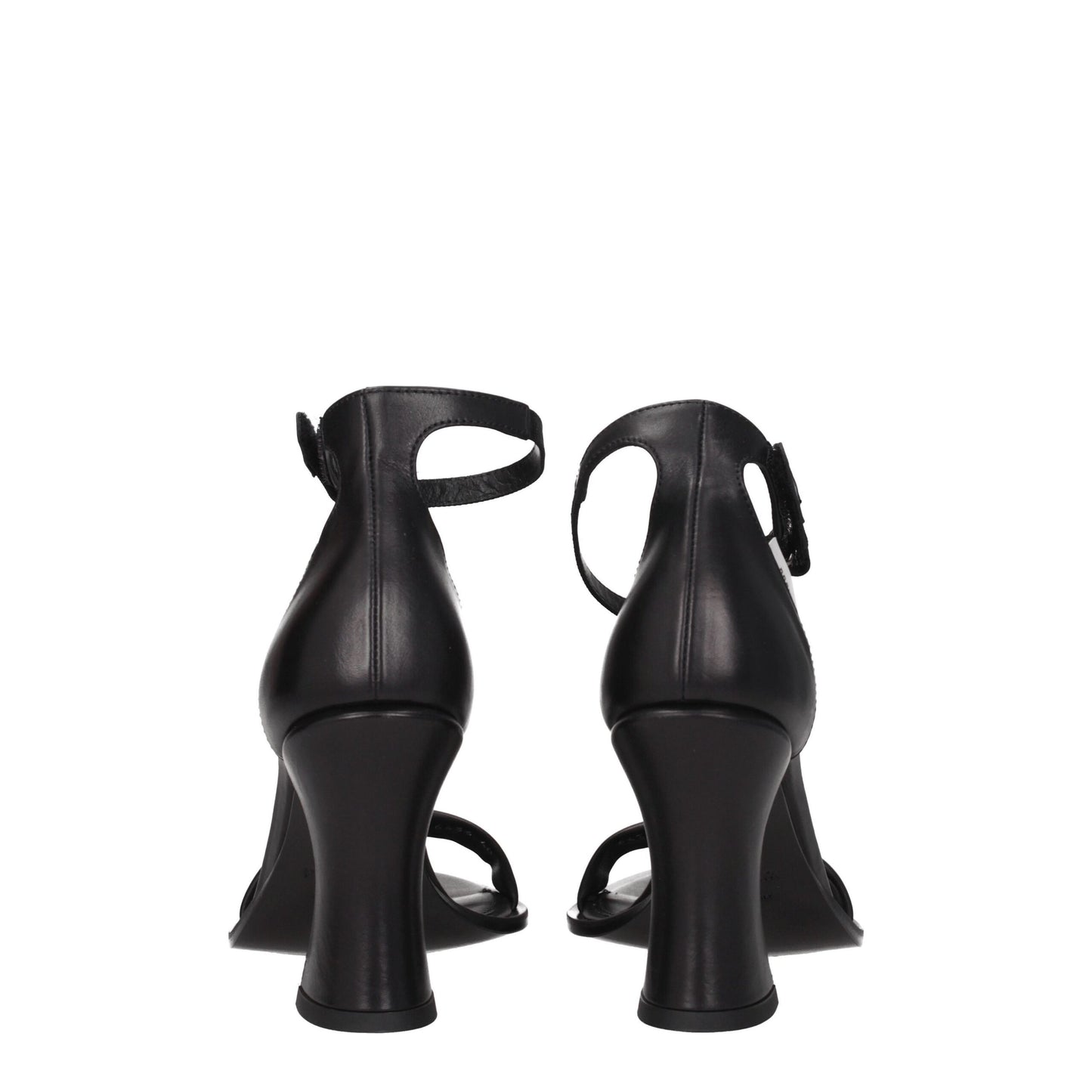 Premiata Schwarze Ledersandalen