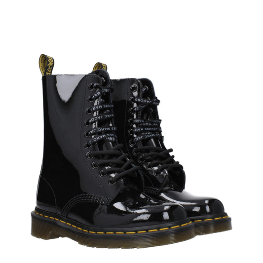 Dr. Martens Schwarze Lederstiefeletten