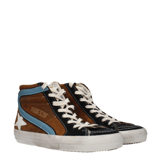 Golden Goose Braune High-Top-Sneaker aus Leder