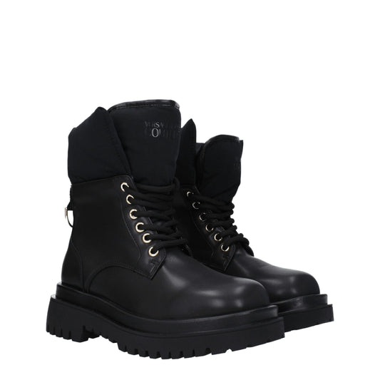 Versace Jeans Schwarze Polyethylen-Stiefel
