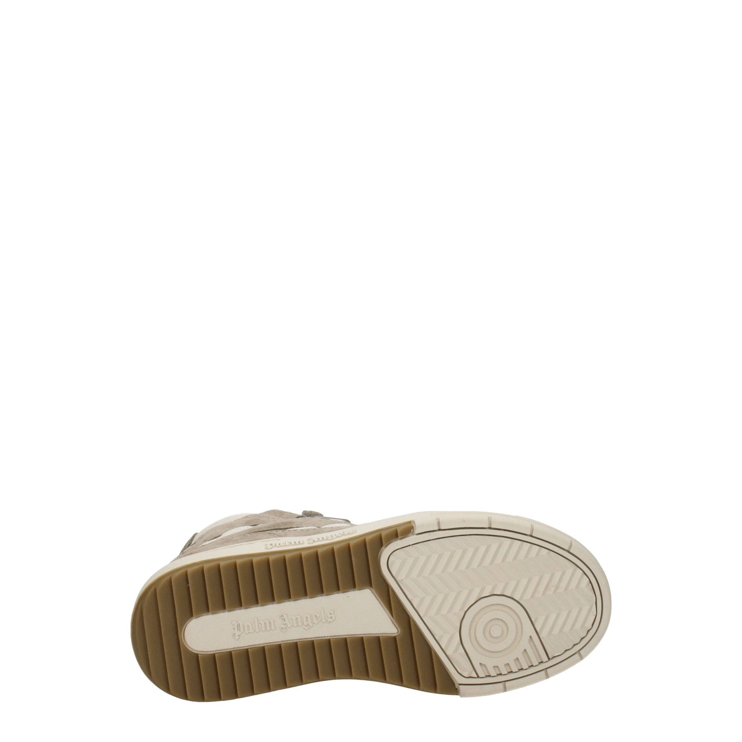 Palm Angels Beigefarbene High-Top-Sneaker aus Leder