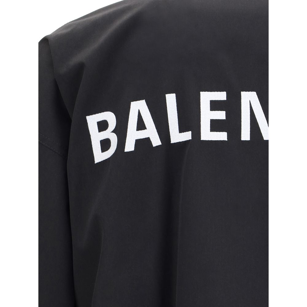 Balenciaga Schwarze Polyester-Jacke im Shell-Design