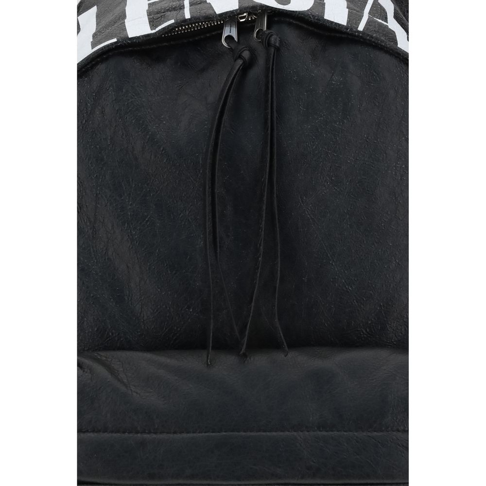 Balenciaga Schwarzer Ovis Aries Aries-Rucksack aus Lammleder