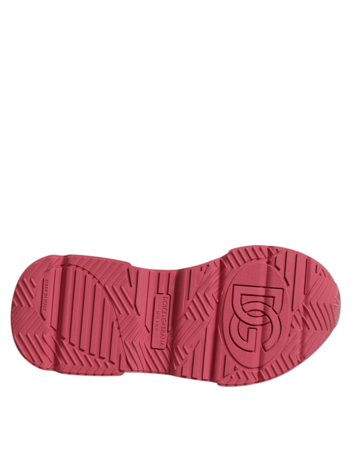 Dolce & Gabbana Weiß Rosa Daymaster Low Top Turnschuhe Schuhe