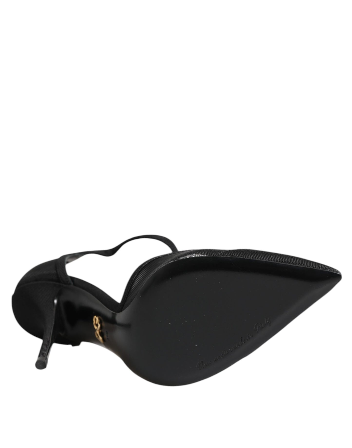 Dolce & Gabbana Schwarz Mesh T-strap Stiletto High Heels Schuhe