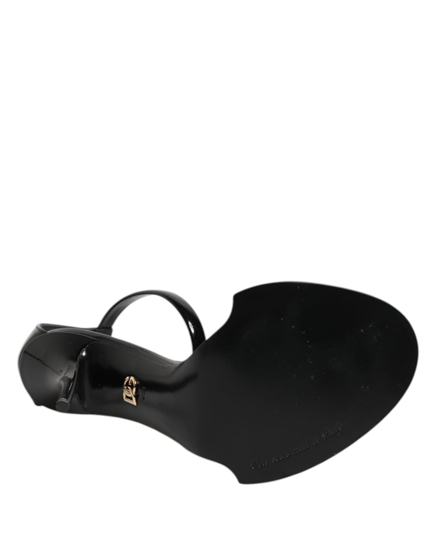 Dolce & Gabbana Schwarz KEIRA Perlenverzierte Sandalen Schuhe