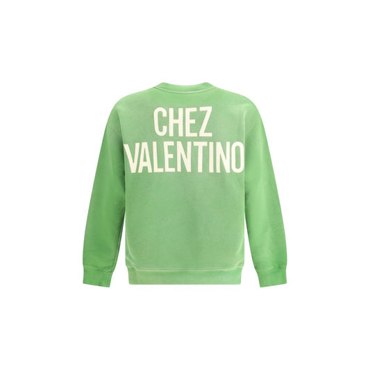 Valentino Grünes Baumwoll-Sweatshirt