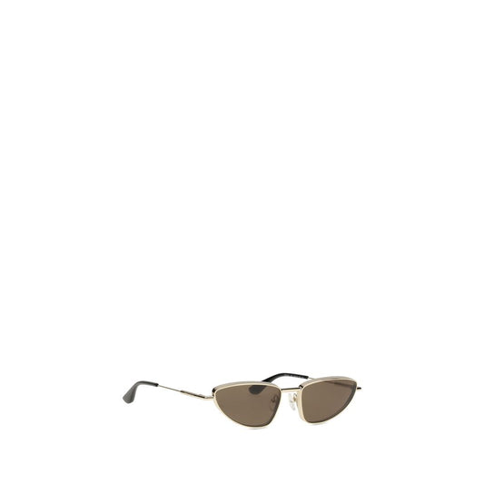 Alexander McQueen Goldene Metall-Sonnenbrille