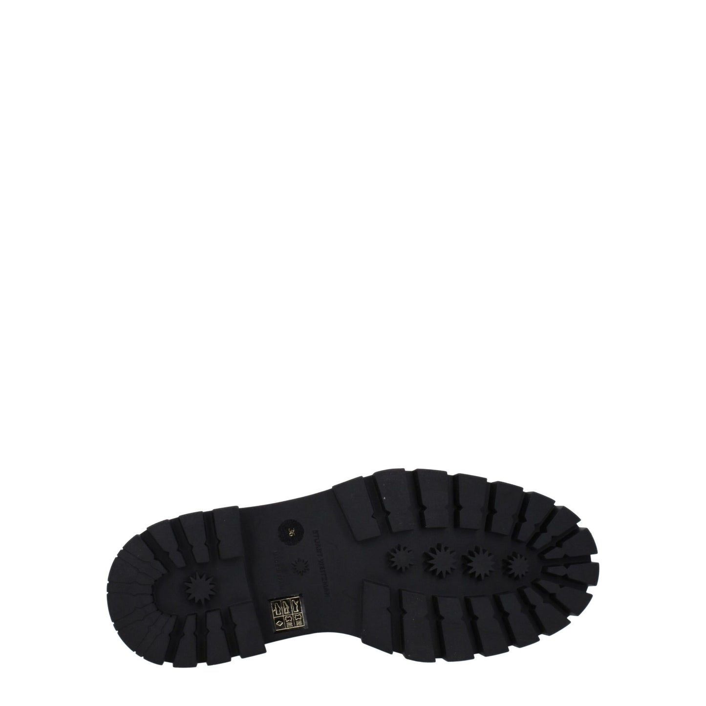 Stuart Weitzman Schwarze Lederstiefeletten