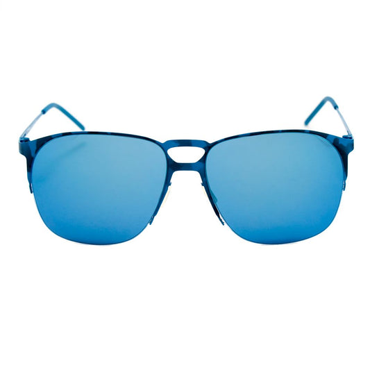 Italia Independent Blaue Metall-Sonnenbrille
