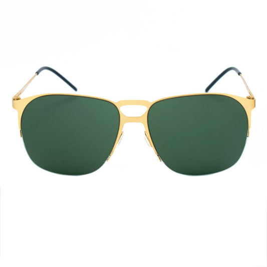 Italia Independent Goldene Metall-Sonnenbrille