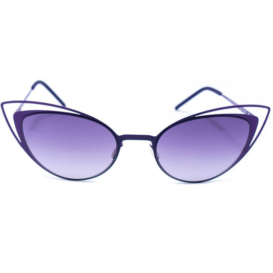 Italia Independent Lila Metall-Sonnenbrille