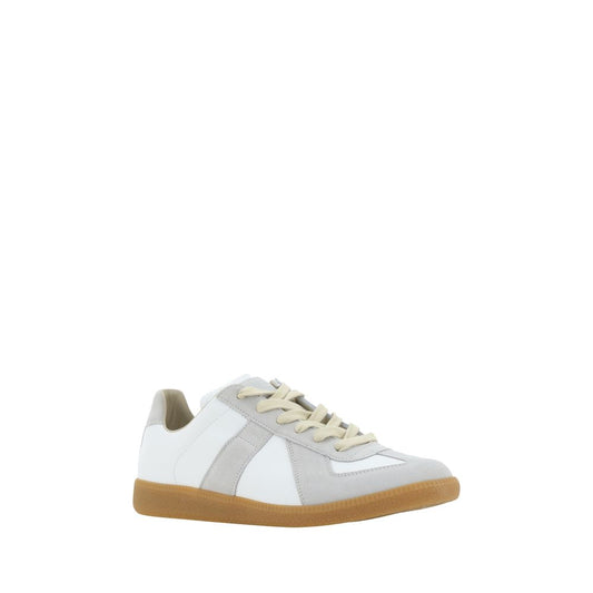 Margiela Weiße Gummisohle Sneakers mit niedrigem Schaft
