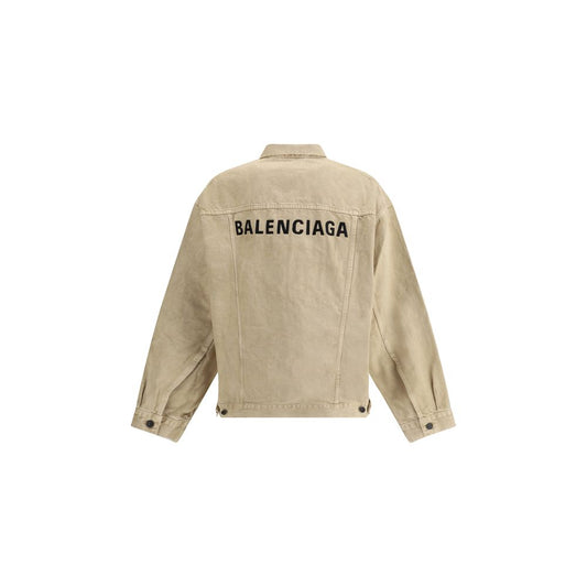 Balenciaga Beige Baumwoll-Jeansjacke